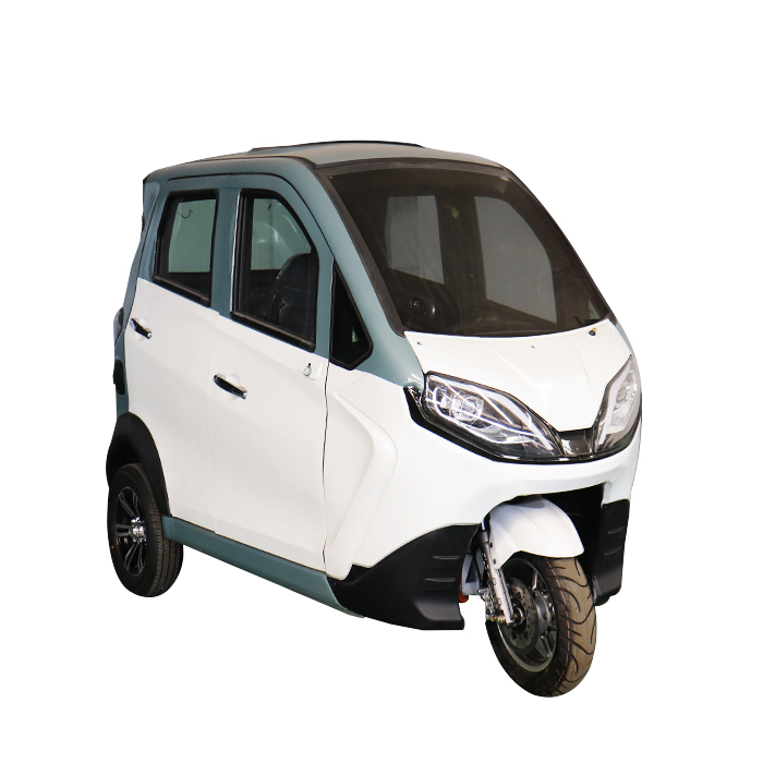 Three Wheels Cargo Electric Tricycle Motorcycle Rickshaw Fully Enclosed Mobility Scooter Cargo Scooter Motor with Cabin